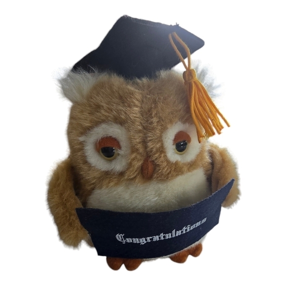 Russ Berrie Applause Plush Graduation Wise OWL Congratulations Grad Gift! Cute - Picture 1 of 7